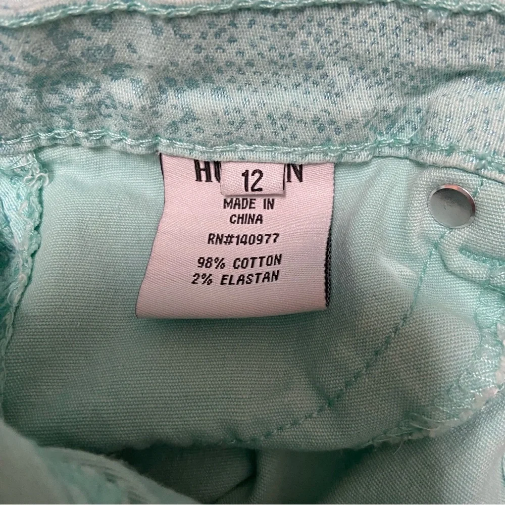 Hudson Girls Metallic Print Flap Pocket Jeans